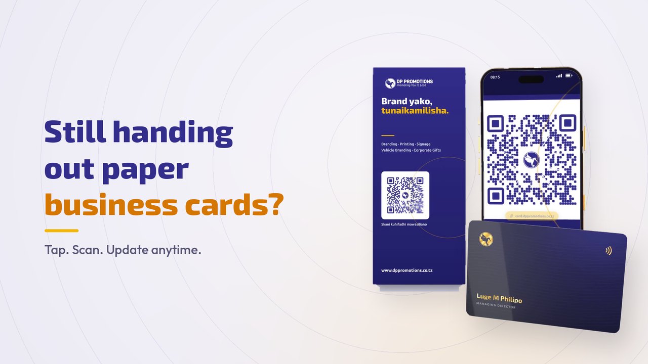 Video: NFC digital business card, tap, save, update anytime